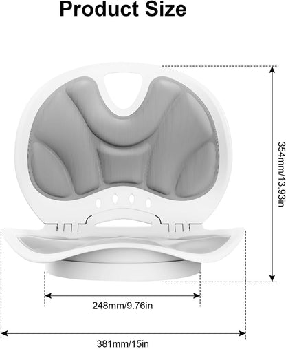 Support ergonomique 3-en-1 pour le dos, les lombaires et les hanches