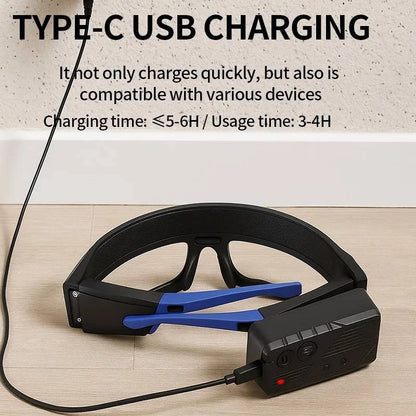 Recharge des lunettes de travail LED | شحن نظارات العمل المضيئة