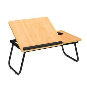 Table de lit pliable et réglable avec porte-gobelet